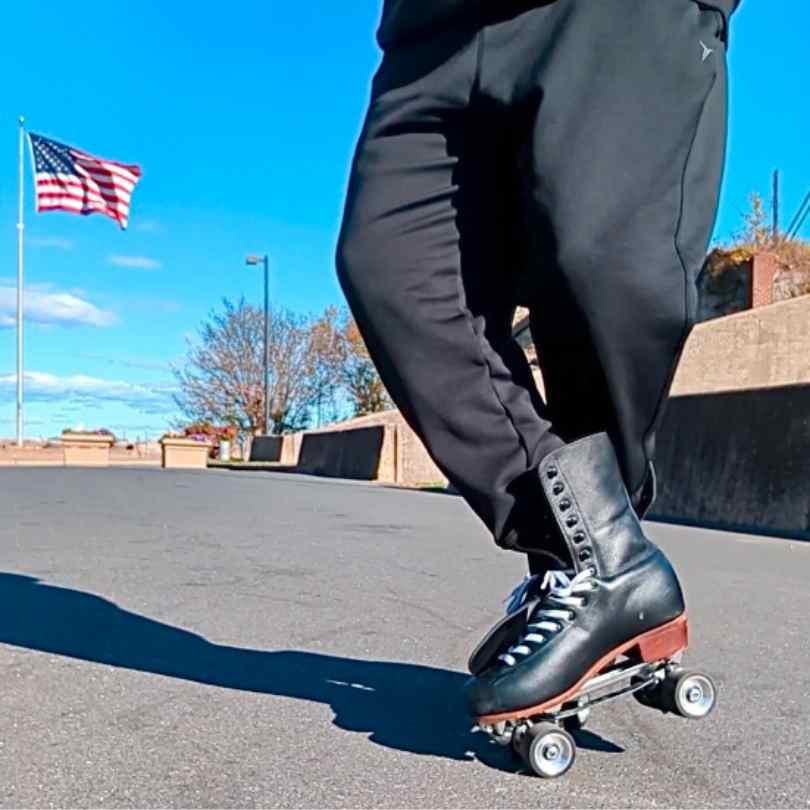Professional Roller Skates - Chicago Skates Premium Lifestyle Leather and Suede Lined Quad Rink Roller Derby Skate