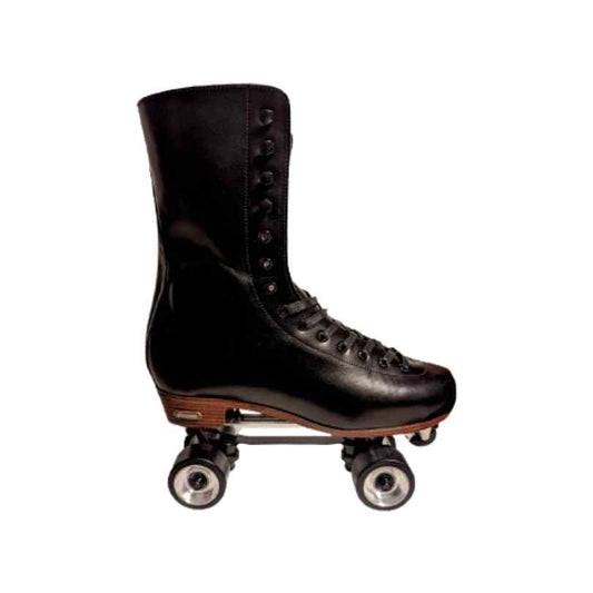 Professional Roller Skates - Chicago Skates Premium Lifestyle Leather and Suede Lined Quad Rink Roller Derby Skate