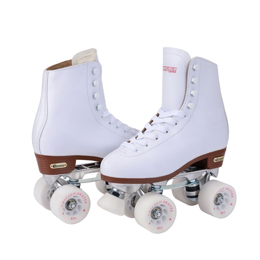 Indoor/Outdoor Roller Skates - CHICAGO Skates Deluxe Leather Lined Rink Skate Ladies and Girls