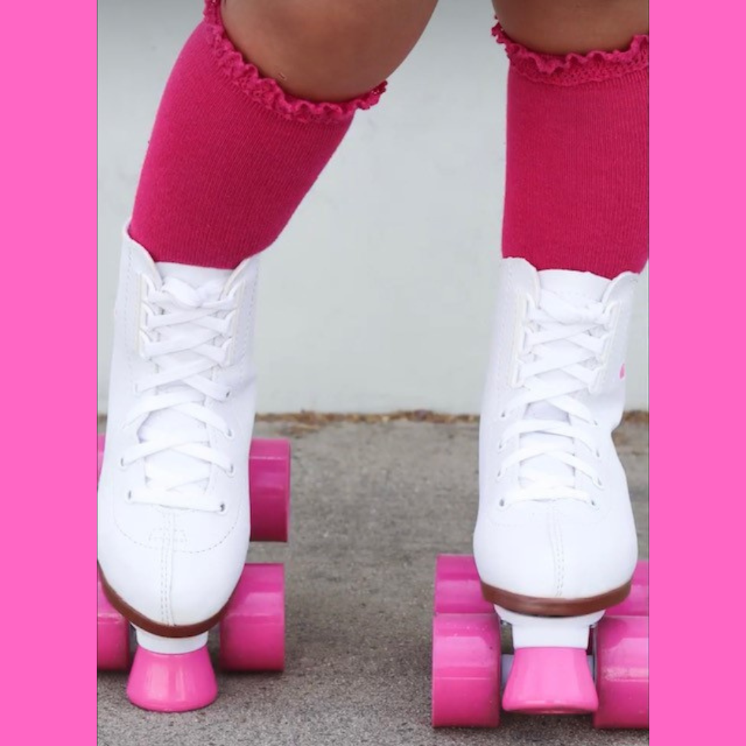 Roller Skates - Chicago Skates Junior Indoor/Outdoor Rink Quad Roller Skates White