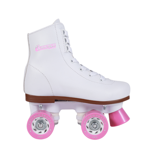 Outdoor Roller Skates - Chicago Skates Junior Rink Quad Roller Skates White