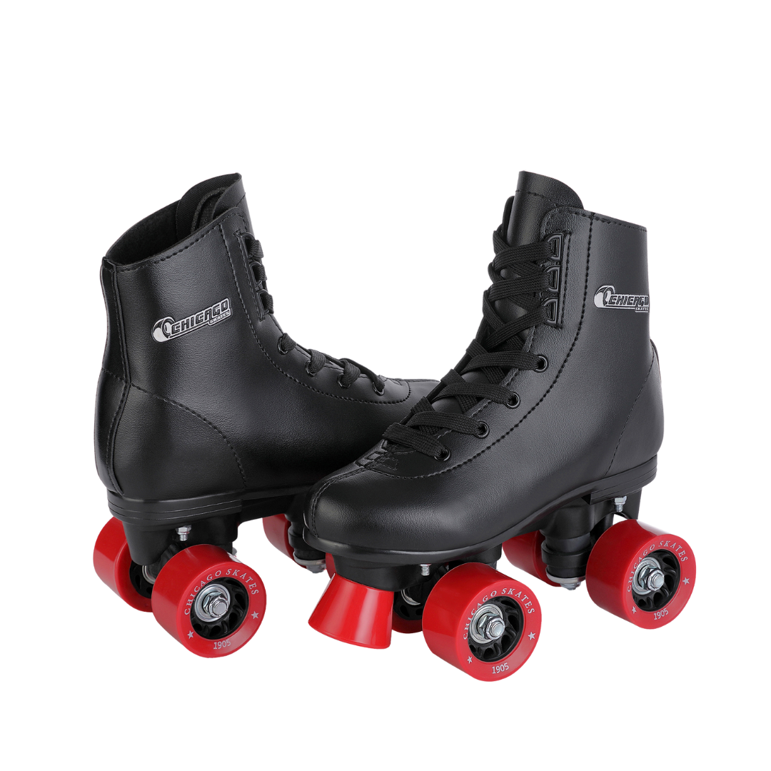 Roller Skates - Chicago Skates Junior Indoor/Outdoor Rink Quad Roller Skates Black