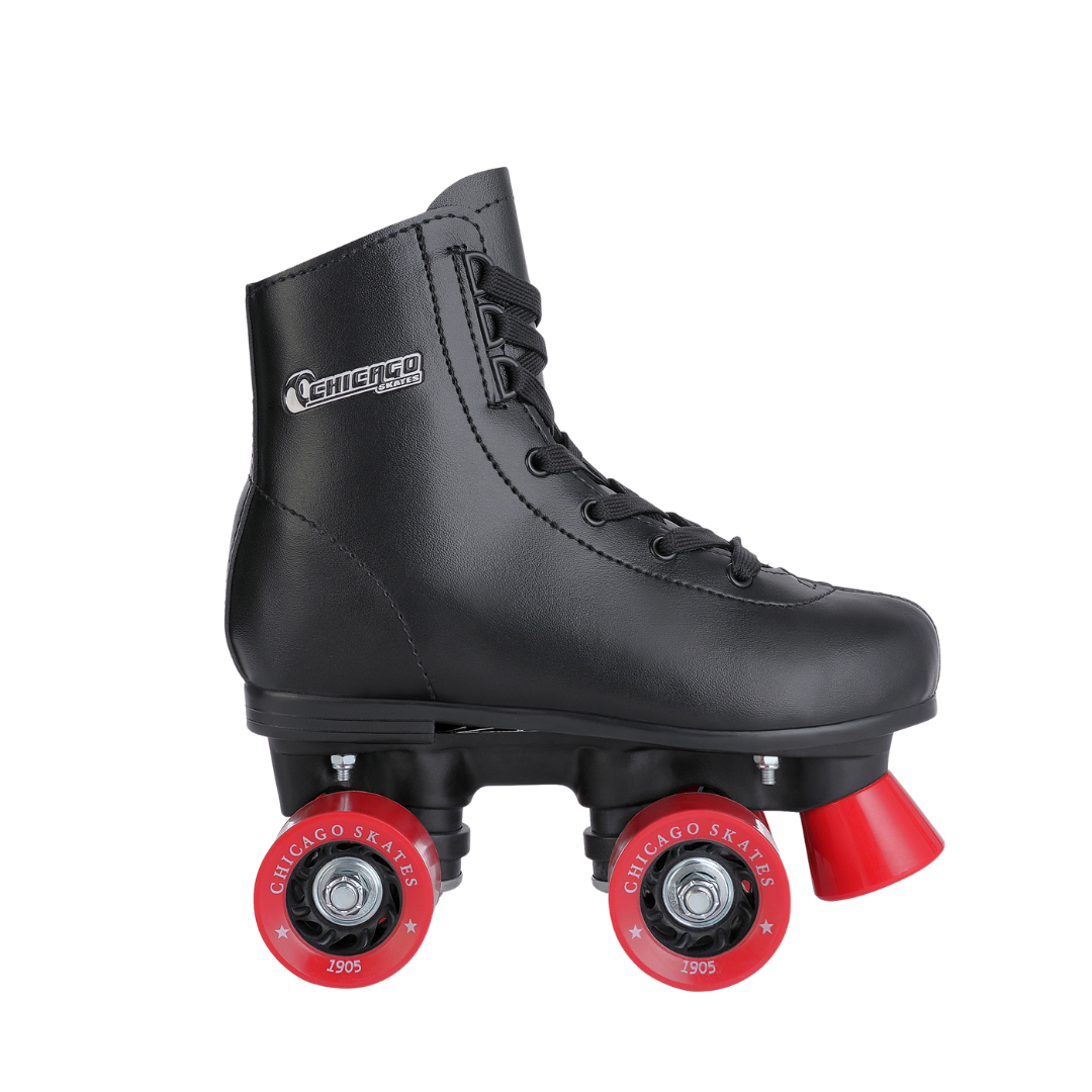 Roller Skates - Chicago Skates Junior Indoor/Outdoor Rink Quad Roller Skates Black