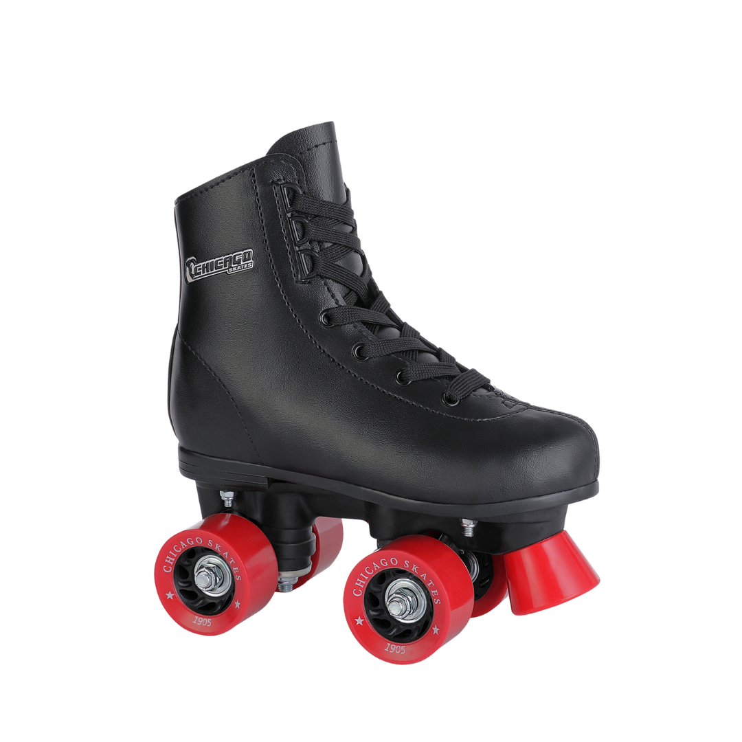 Roller Skates - Chicago Skates Junior Indoor/Outdoor Rink Quad Roller Skates Black