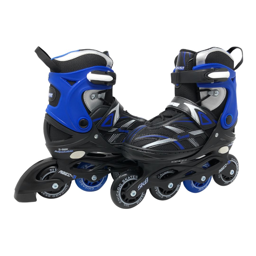 Chicago Skates Adjustable Youth Inline Skates - Black/Blue