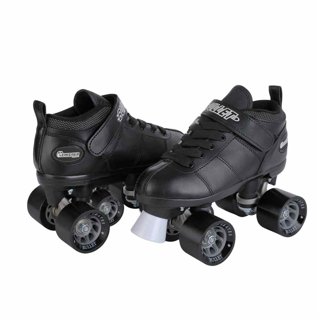 Indoor/Outdoor Roller Skates - Chicago Skates Bullet Quad Men's Speed Roller Skate