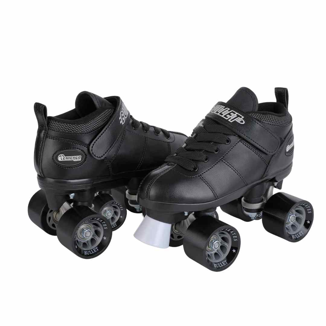 Outdoor Roller Skates - Chicago Skates Bullet Quad Men's Speed Roller Skate