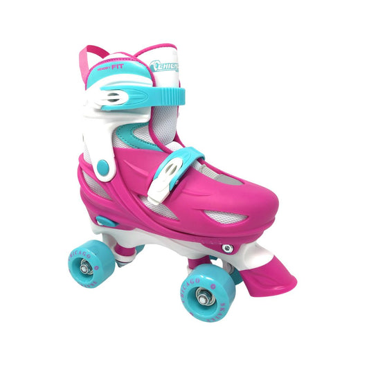 Quad Roller Skates  - Chicago Skates Adjustable Junior Quad Skate Pink/Blue Versatile and Stylish Kids Skates