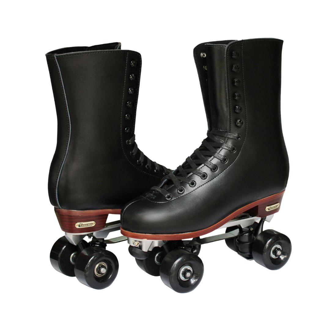 Professional Roller Skates - Chicago Skates Premium Lifestyle Leather and Suede Lined Quad Rink Roller Derby Skate