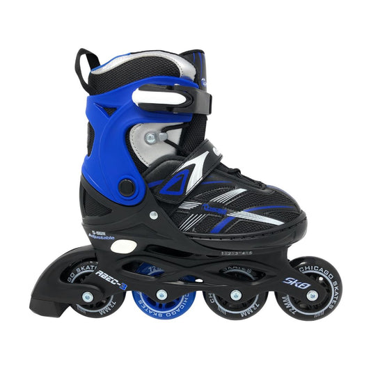 Chicago Skates Adjustable Youth Inline Skates - Black/Blue