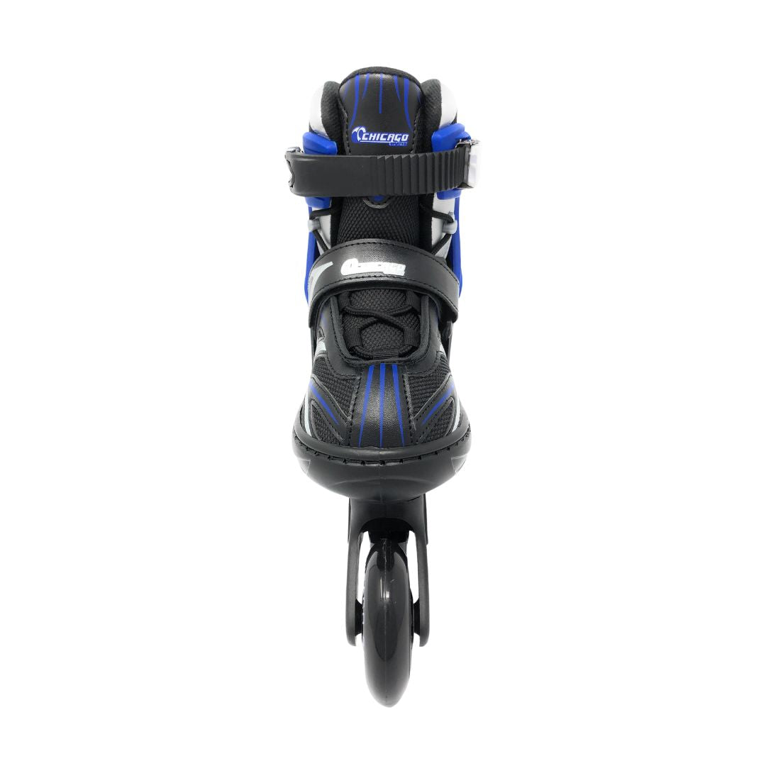 Chicago Skates Adjustable Youth Inline Skates - Black/Blue