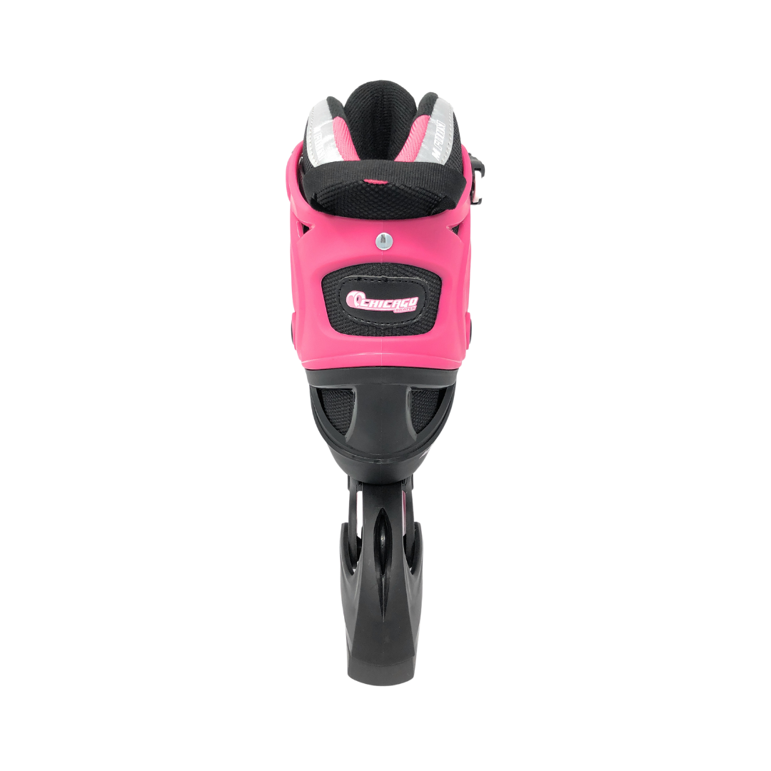 Chicago Skates Adjustable Youth Inline Skates - Black/Pink