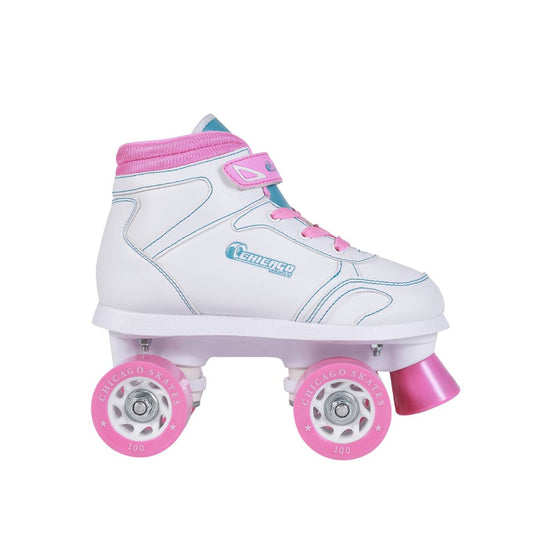 Quad Roller Skates - Chicago Skates Sidewalk Indoor/Outdoor Girls Quad Skate - Iconic Design