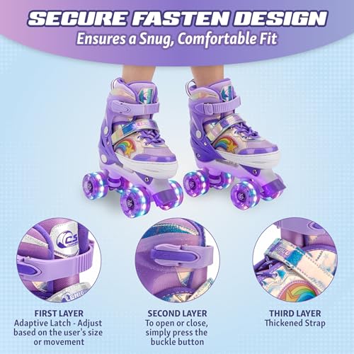 Chicago Glitzy Sparkling Fashion Skate - Rainbow