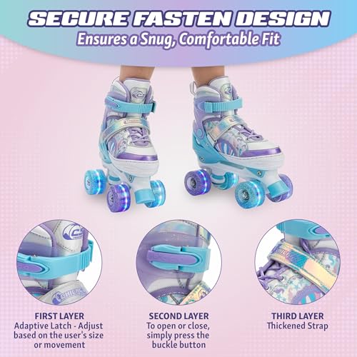 Chicago Glitzy Sparkling Fashion Skate - Sea Shell