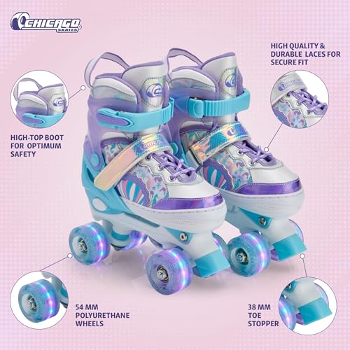 Chicago Glitzy Sparkling Fashion Skate - Sea Shell
