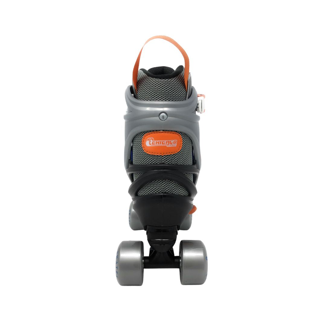 Quad Roller Skates - Chicago Skates Adjustable Junior Quad Skate Blue/Black Versatile and Stylish Kids Skates