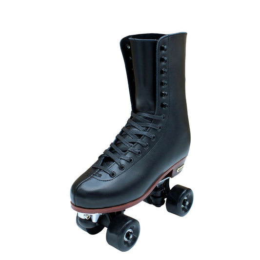 Professional Roller Skates - Chicago Skates Premium Lifestyle Leather and Suede Lined Quad Rink Roller Derby Skate